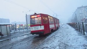 Петербург. Трамвайчики на Комендани