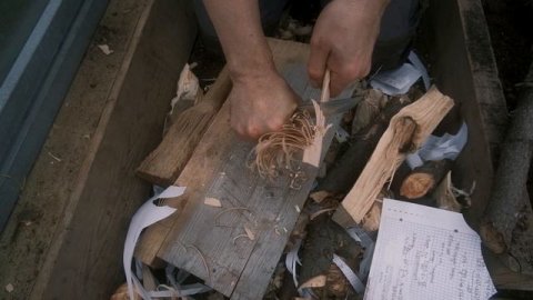 Нож OWL Knife North S F. Сталь, CPR Cryo. Тестирование на древесине.