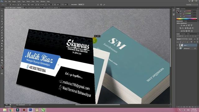 Business Card Mockup In Photoshop  || Urdu | हिंदी|| #Graphic House