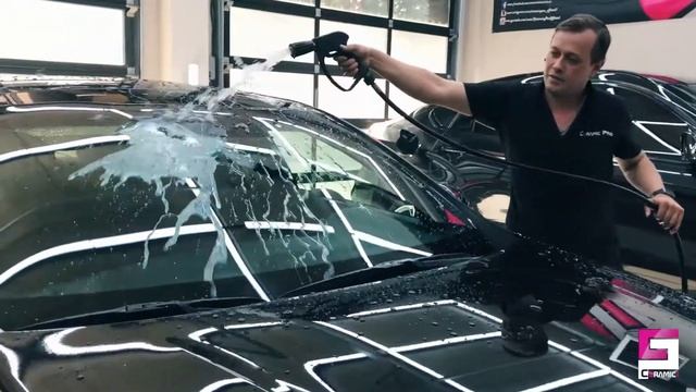 Демонстрация супергидрофобных свойств Ceramic Pro на двух поверхностях. Краснодар смотреть онлайн
