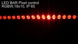 Led bar 18x10,RGBW,IP65,Pixel contr