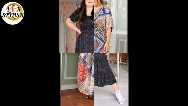Beautiful Printed Maxi Dress Designs For Plus Size Women| Plus Size Maxi Dresses | by Look Stylish