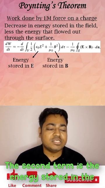 HIRE PHYSICS TUTOR,+918939524561 whatsapp Poynting's Theorem, vector #electromagnetictheory #physic