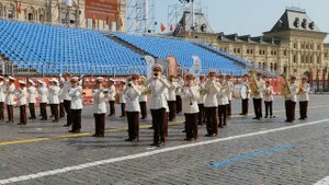 Духовой оркестр "Виртуозы", рук. Костомаров Ростислав Сергеевич
Плац-концерт 2024г. (дефиле)