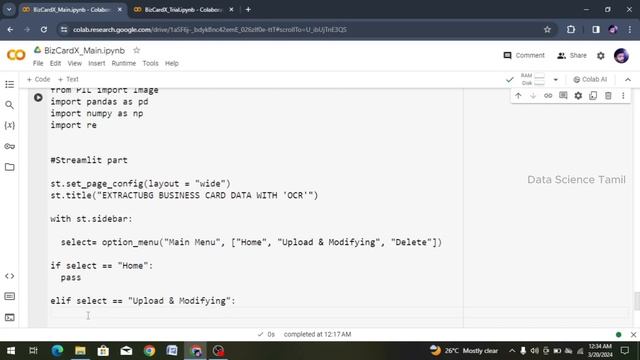 Run Streamlit App in Colab|BizCardX: Extracting Business Card Data with OCR|OCR,streamlit,SQL|Part-