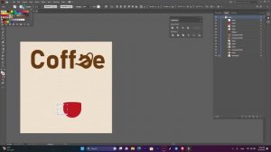 Coffee Poster In Illustrator