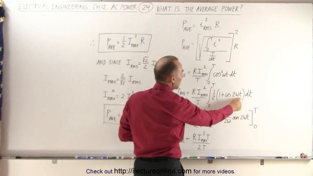 Electrical Engineering: Ch 12 AC Power (24 of 58) What is the Average Power? смотреть онлайн