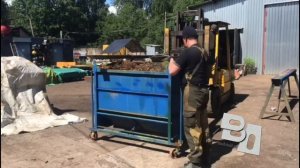 Производственный контейнер 1м3 с распашным дном.