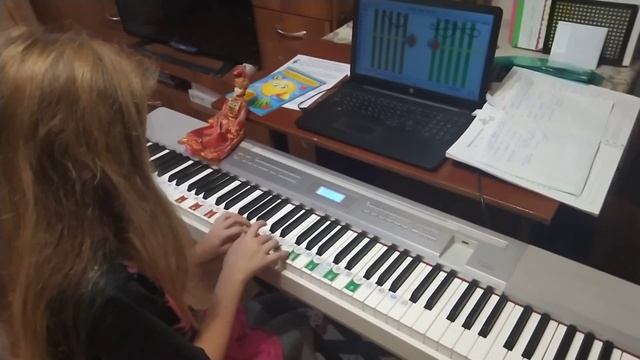 Учимся читать ноты с программой Софт Моцарт Аника 9 лет