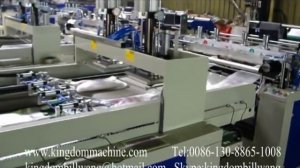 Двухручьевая автоматическая пакетоделательная машина для производства пакетов майка с горячим ножом