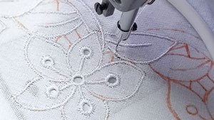 Вышивка Ришелье.Часть1.Процесс.