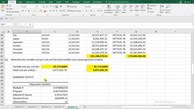 Business Data Analytics KASNEB DECEMBER EXAMS Q25 - (Regression Analysis)