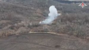 Уничтожение минометной позиции 120-мм миномета 2Б11 ВСУ