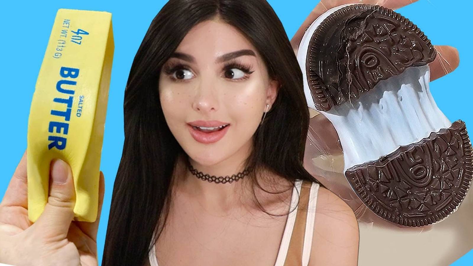 SSSniperWolf: я Купила Вкусные Сенсорные Игрушки в Магазине Tik Tok