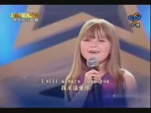 Connie Talbot - I will always love you- LIVE