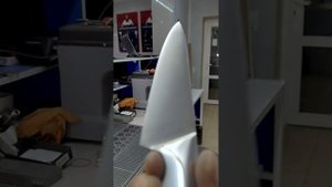 Восстановление поверхности клинка лентами скотч-брайт