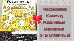Раскрашиваю спиртовыми маркерами от МАЛЕВИЧЪ в раскраске Fuzzy Hygge|Кофейные истории😁☕️| Видео№4☺️