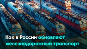 Как в России обновляют железнодорожный транспорт