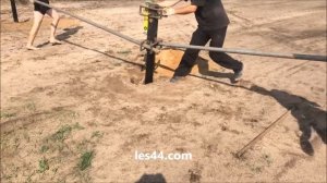 Вкручивание сваи вручную