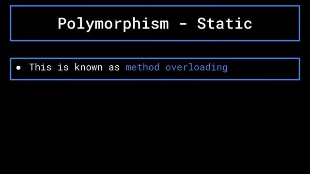 Polymorphism - Introduction to Object-Oriented Programming (Episode 4)