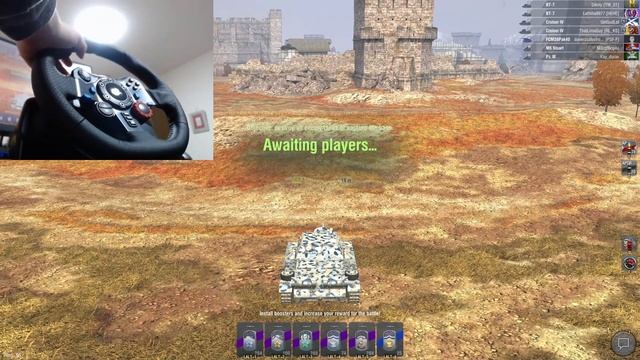 World Of Tanks Blitz with a steering wheel смотреть онлайн