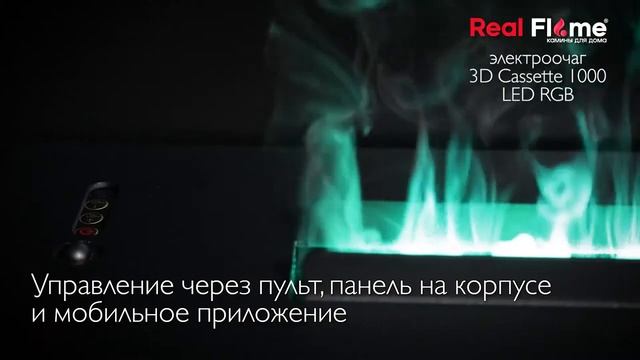 Обзор парового очага RealFlame Cassette 1000 3D LED RGB