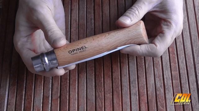 Опинель с серейтором: Opinel №12 серрейторная заточка, Sandvik 12C27/бук.