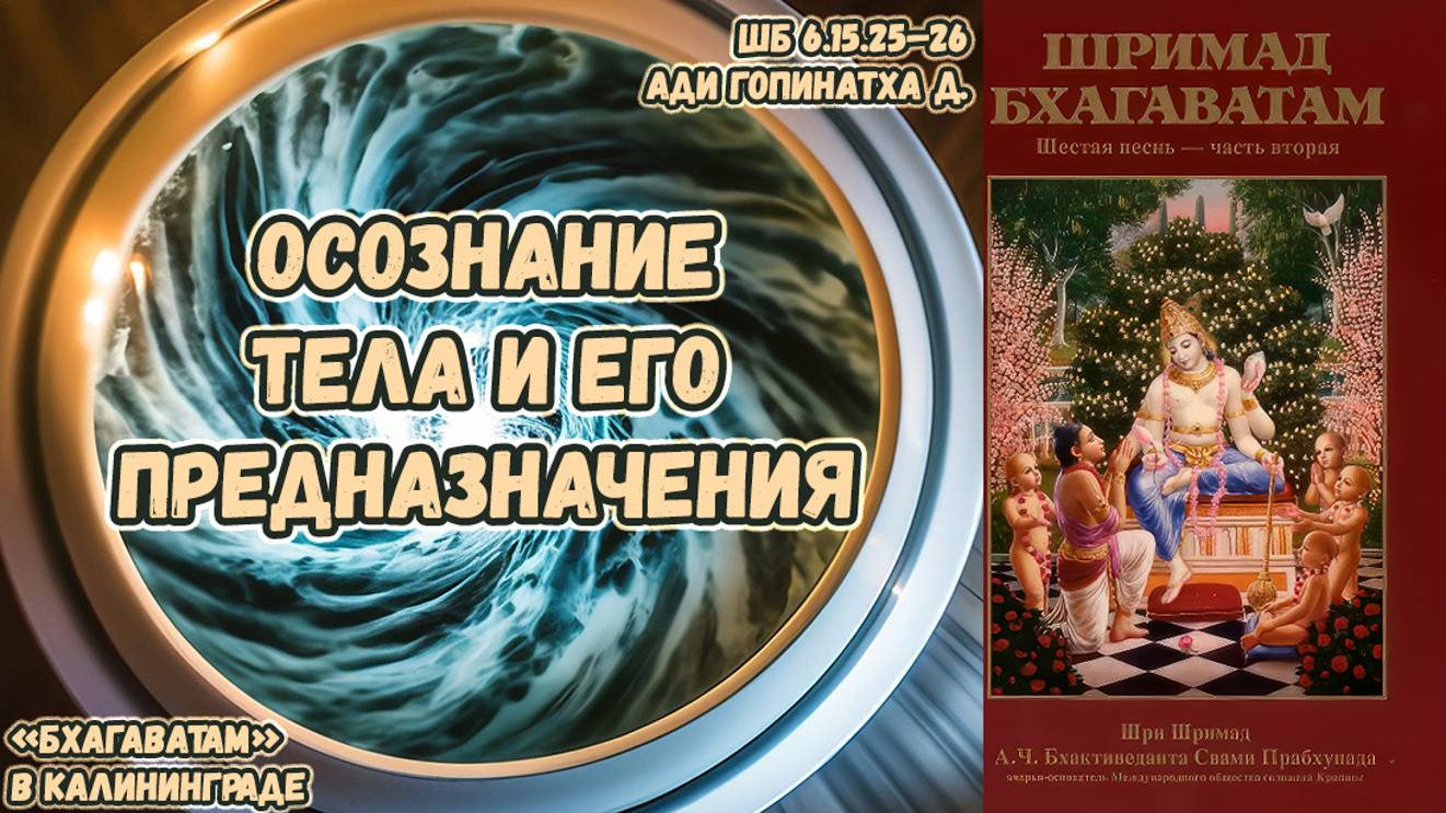 Осознание тела и его предназначения. Ади Гопинатха д. ШБ 6.15.25–26