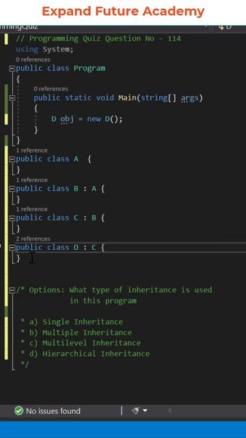 Programming Quiz Questions - Q114 - Expand Future Academy #Shorts #CSharp #Dotnet смотреть онлайн