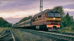 Подборка пассажирских поездов с тепловозами ТЭП 70