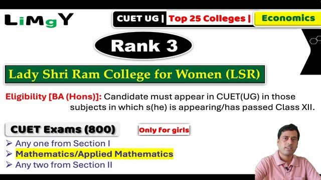 Best 25 colleges for Economics through CUET UG 2024 | TOP 25 | #duadmissions2024 #economicshonours