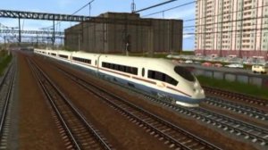 Trainz 2012 Сапсан проезжает Зеленоград (Крюково)