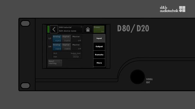 D80, D20 amplifiers tutorial 2 Device setup: Input modes смотреть онлайн