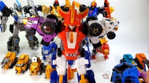 Dino Core Season 3. Ultimate D-Buster Tyranno, Hyper D-Saver Cerato Transforming Robot Toys Play.