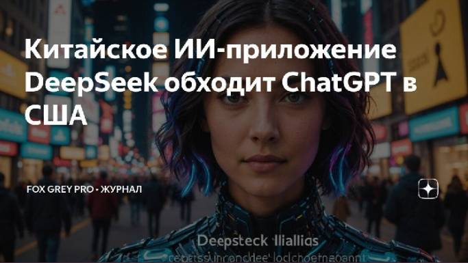 Китайское ИИ-приложение DeepSeek обходит ChatGPT в США (Fox Grey news)