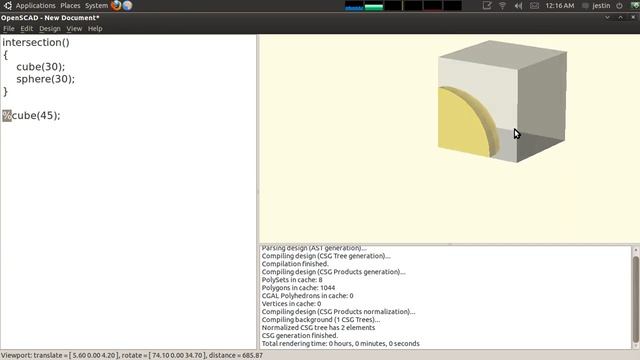 CSG Basics in OpenSCAD