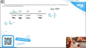 На рисунке показано время движения велосипедиста на разных участках пути. На каком из участков - №