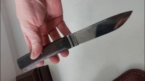 Складной АВТОРСКИЙ НОЖ С Замком Алибека Хубиева Ручная Работа.