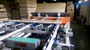 Система расштабелирования и штабелирования транспортных пакетов пиломатериала