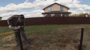 Винтовые сваи . Готовим свайное поле под веранду .