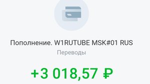 Первый заработок с Рутуба 3018.57руб