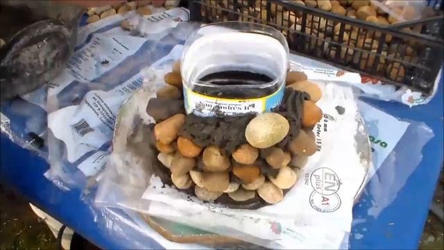 COMO HACER UNA MACETA DE PIEDRAS, PASO A PASO CON BOTELLA DE PLASTICO. смотреть онлайн