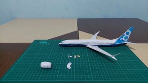 Papercraft Boeing 737-8 MAX HOUSE LIVERY