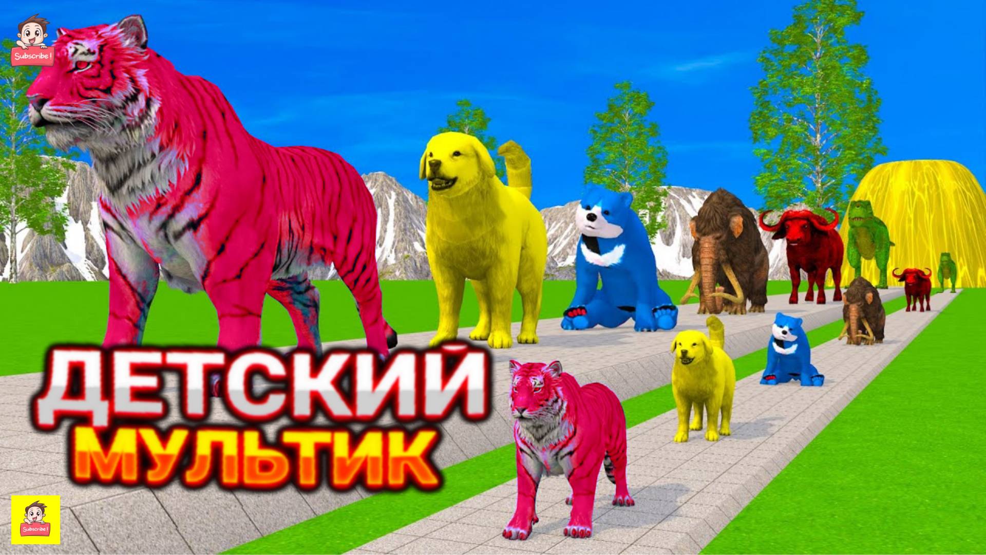 Мультики Для Детей Рисовалки Животных, Мультфильмы для Малышей с Песенками, Мультики для Детей смотреть онлайн