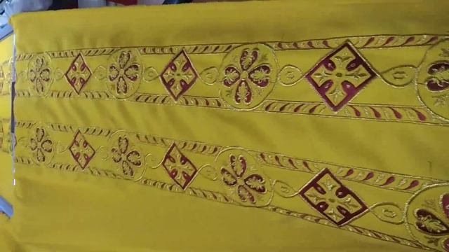 Церковна вишивка у формі стрічки 8.5см х 1000см. #swetafeltsan #СФ_стихарь +380505466170 смотреть онлайн