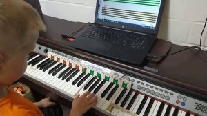 Учимся читать ноты с программой Софт Моцарт Денис, 7 лет