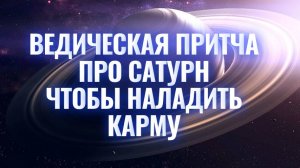 Ведическая сказка про карму - Врата катха для Сатурна