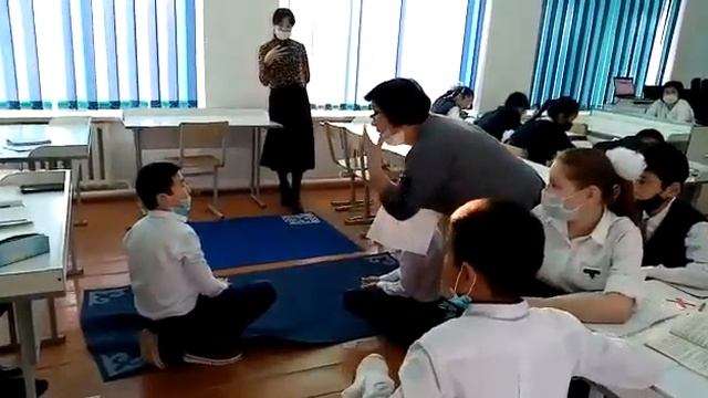 7 сынып геометрия. "Үшбұрыштар теңдігінің белгілері" сабақ сәтінен. смотреть онлайн