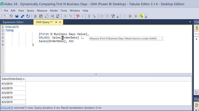 First N Business Days Revisited - DAX Solution And Dynamic Titles