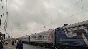 Тепловоз ТЭП70БС-350(ТЧЭ-5 Иваново), прибывает с поездом №184, сообщением Севастополь- Мурманск!!!